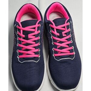Dr. Leonard's Athletic Diabetic Sneakers‎ Womens Shoes Navy Fuschia Size 11M